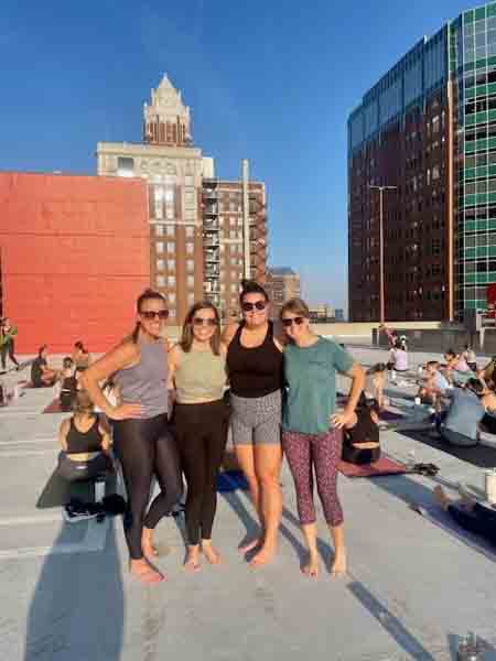 Rooftop Yoga in Downtown Des Moines
