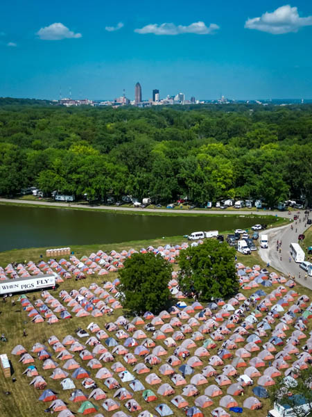 Camping at Water Works Park