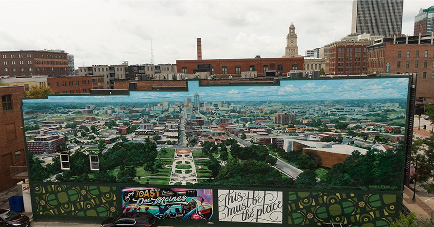 Full view of the Capital View mural image