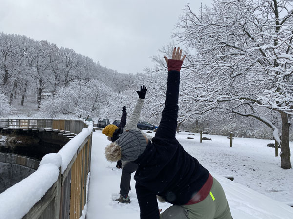 Winter Outdoor Yoga