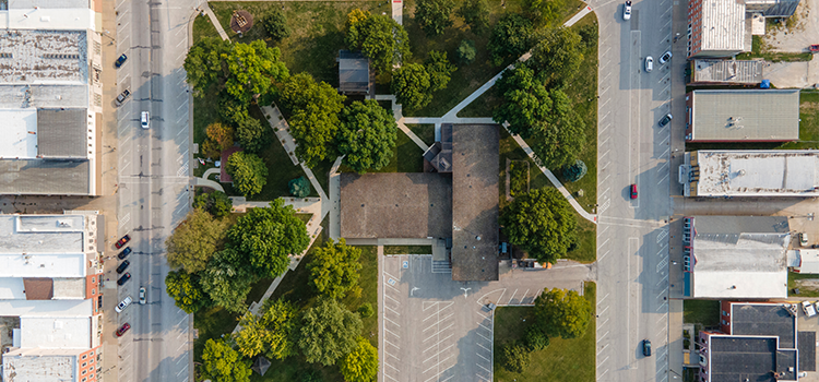 Aerial view of Osceola